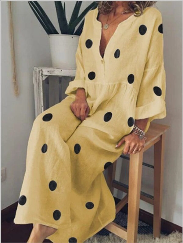 Women's maxi dress bohemian print dress - Image 3