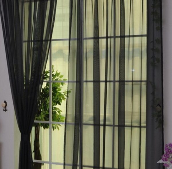 Curtains Solid Tulle Modern Curtains For Living Room Transparent Tulle Curtains Window Sheer For The Bedroom - Image 6