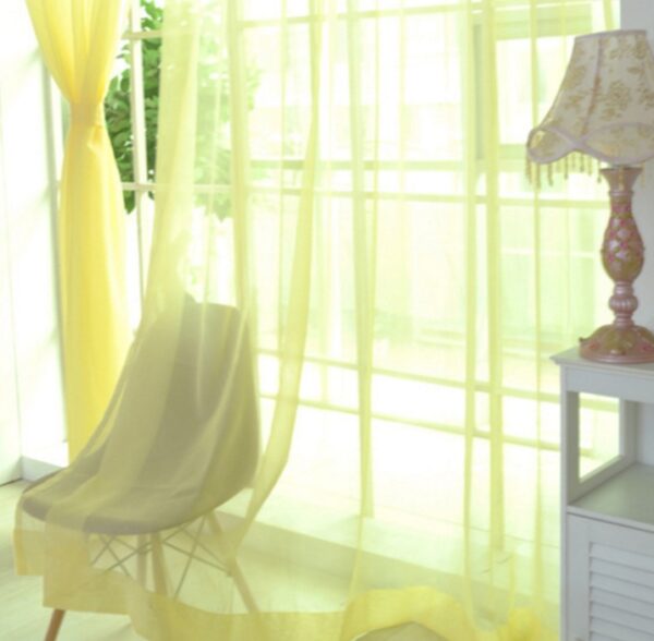 Curtains Solid Tulle Modern Curtains For Living Room Transparent Tulle Curtains Window Sheer For The Bedroom - Image 2