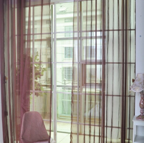 Curtains Solid Tulle Modern Curtains For Living Room Transparent Tulle Curtains Window Sheer For The Bedroom - Image 8