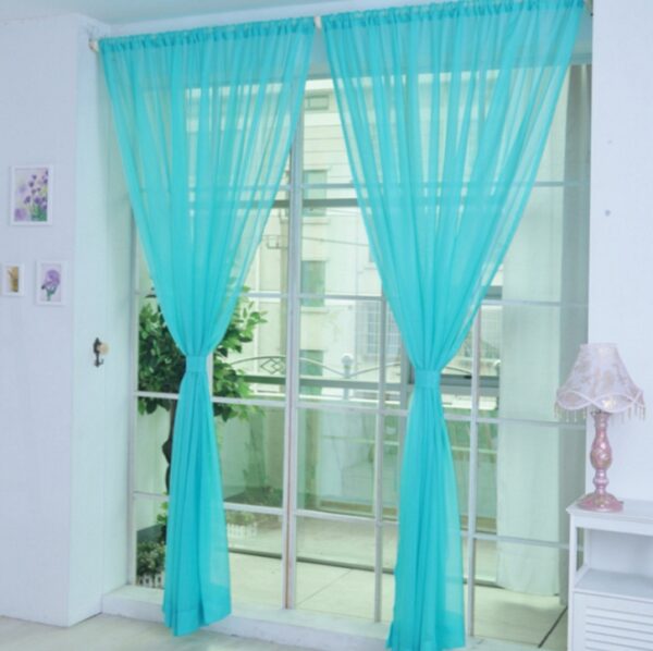 Curtains Solid Tulle Modern Curtains For Living Room Transparent Tulle Curtains Window Sheer For The Bedroom - Image 5