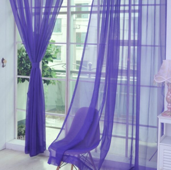 Curtains Solid Tulle Modern Curtains For Living Room Transparent Tulle Curtains Window Sheer For The Bedroom - Image 7