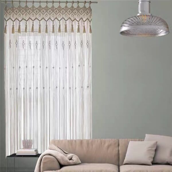 Bohemian Hand-Woven Tapestry Curtain Partition Bohemian Wedding Background Hanging Curtain Curtain Decoration - Image 3