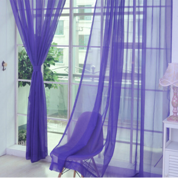 Curtains Solid Tulle Modern Curtains For Living Room Transparent Tulle Curtains Window Sheer For The Bedroom - Image 10