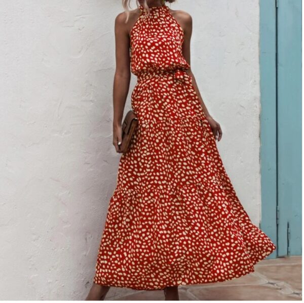 Printed maxi lace dress - Image 5