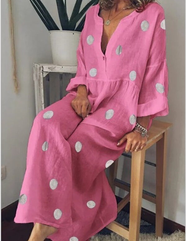 Women's maxi dress bohemian print dress - Image 4