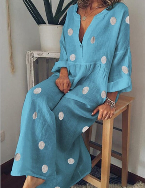 Women's maxi dress bohemian print dress - Image 2