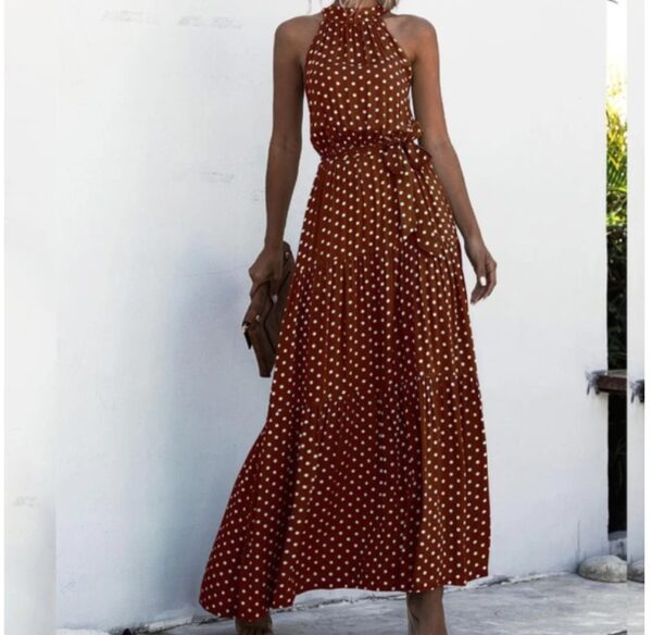 Printed maxi lace dress - Image 8