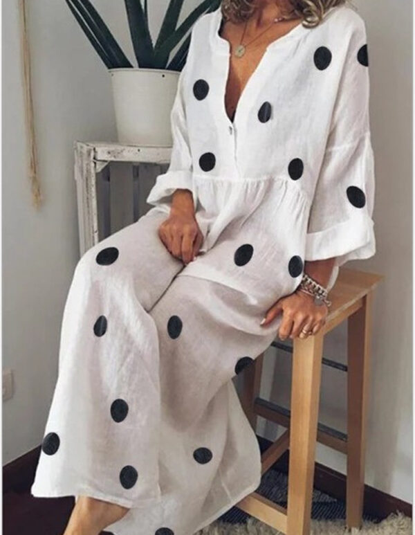 Women's maxi dress bohemian print dress - Image 7