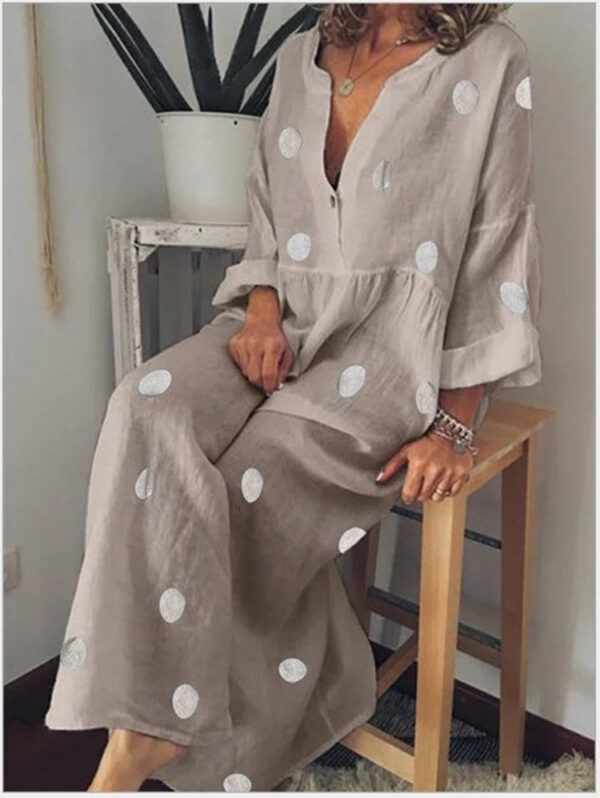 Women's maxi dress bohemian print dress - Image 5