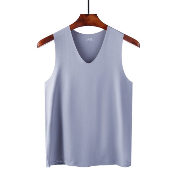 Summer Men's Seamless Ice Silk Vest - Image 8