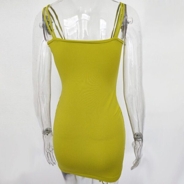 Articat Spaghetti Strap Sexy Backless Women Summer Dress Strapless Bodycon Bandage Party Dresses Vestidos Club Mini Dress - Image 6