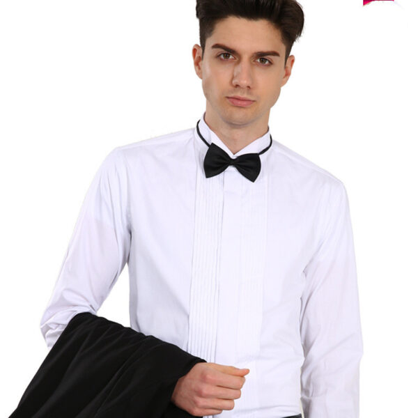 Swallowtail Dress French Cufflink Shirt Men - Image 3
