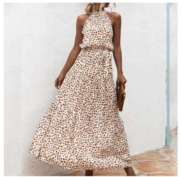 Printed maxi lace dress - Image 4
