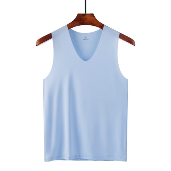 Summer Men's Seamless Ice Silk Vest - Image 7