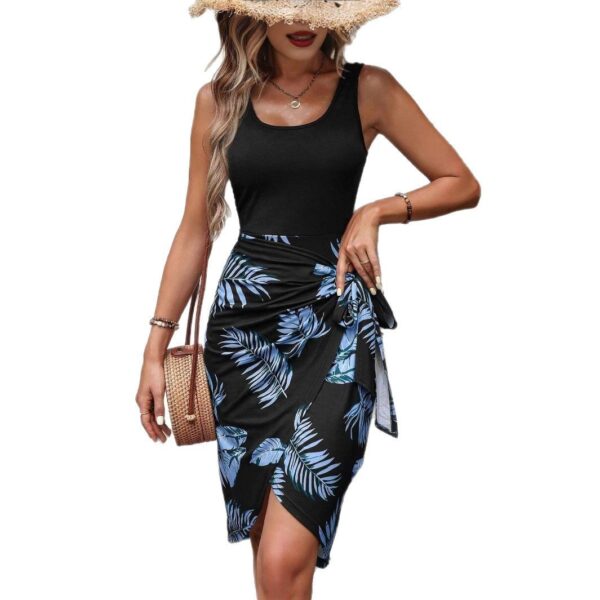 Tropical Printing Maxi Dress - Image 3