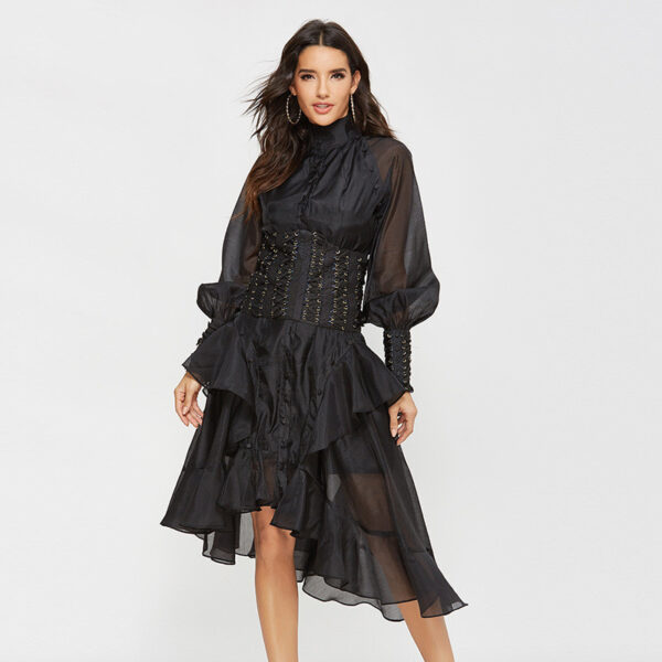 Women Flower Printed Party Dresses - Image 4