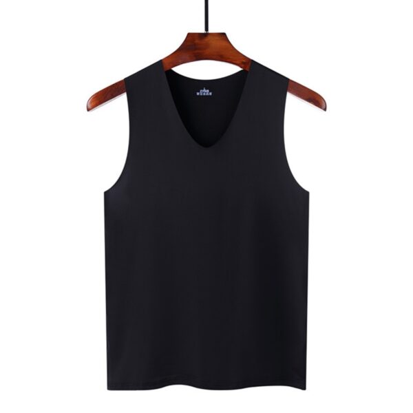 Summer Men's Seamless Ice Silk Vest - Image 4
