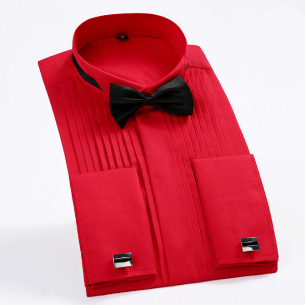 Swallowtail Dress French Cufflink Shirt Men - Image 2