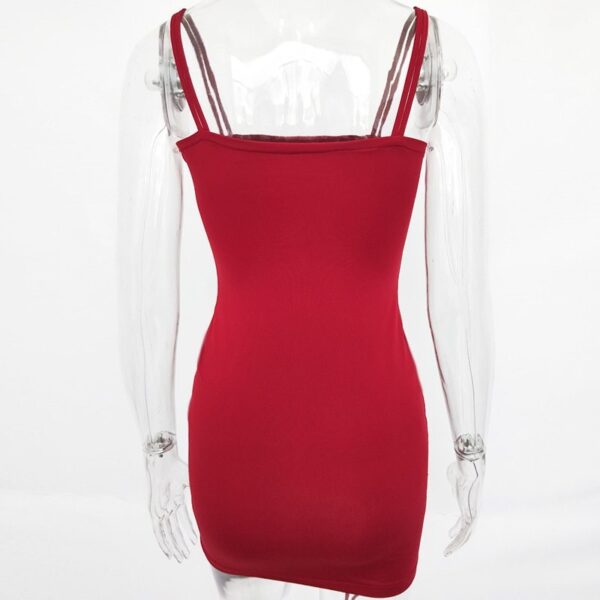Articat Spaghetti Strap Sexy Backless Women Summer Dress Strapless Bodycon Bandage Party Dresses Vestidos Club Mini Dress - Image 4