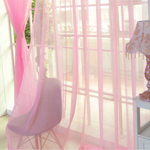 Curtains Solid Tulle Modern Curtains For Living Room Transparent Tulle Curtains Window Sheer For The Bedroom - Image 4