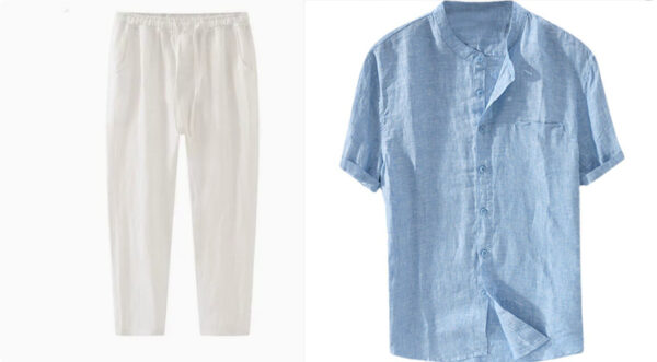 Men's Shirt New Short Sleeve Summer Stand Collar - Image 10