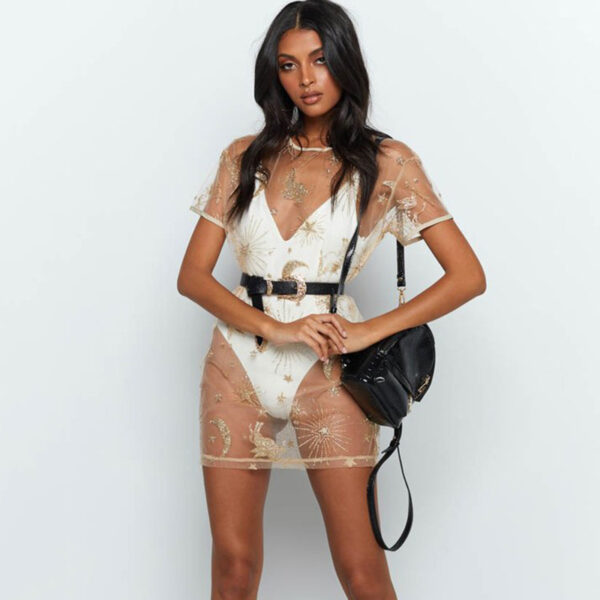 Streetwear Floral Women Dresses Elastic Bodycon Party For - Image 5