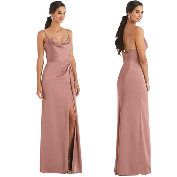 Bridesmaid Dress Dress Summer Satin Haute - Image 3
